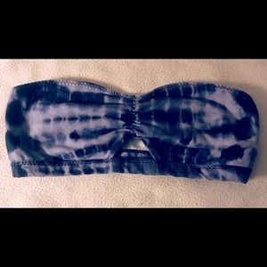 American Eagle blue Tie Dye bandeau size small
